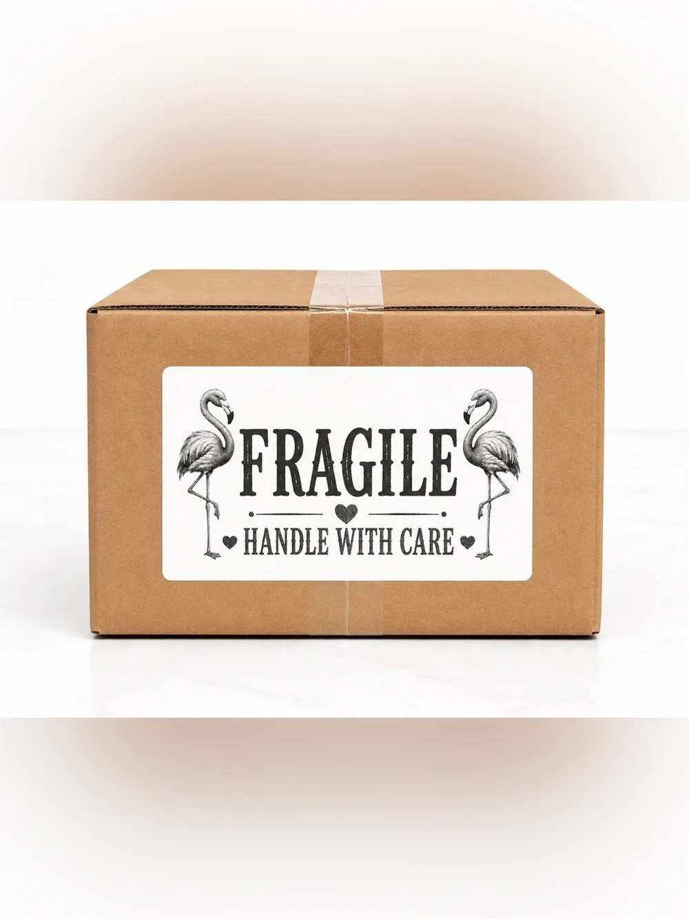 Flamingo Thank You Stickers-100ct